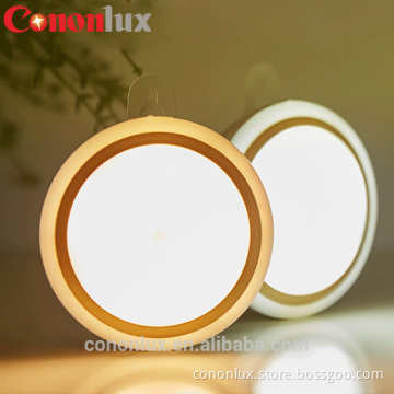 PIR led motion sensor wall lamp night light with lithium battery powered for cabinet stair kitchen bedroom wardrobe